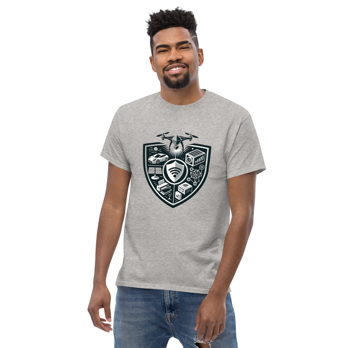Modern Family Crest - Connectivity | Men's Classic T-shirt