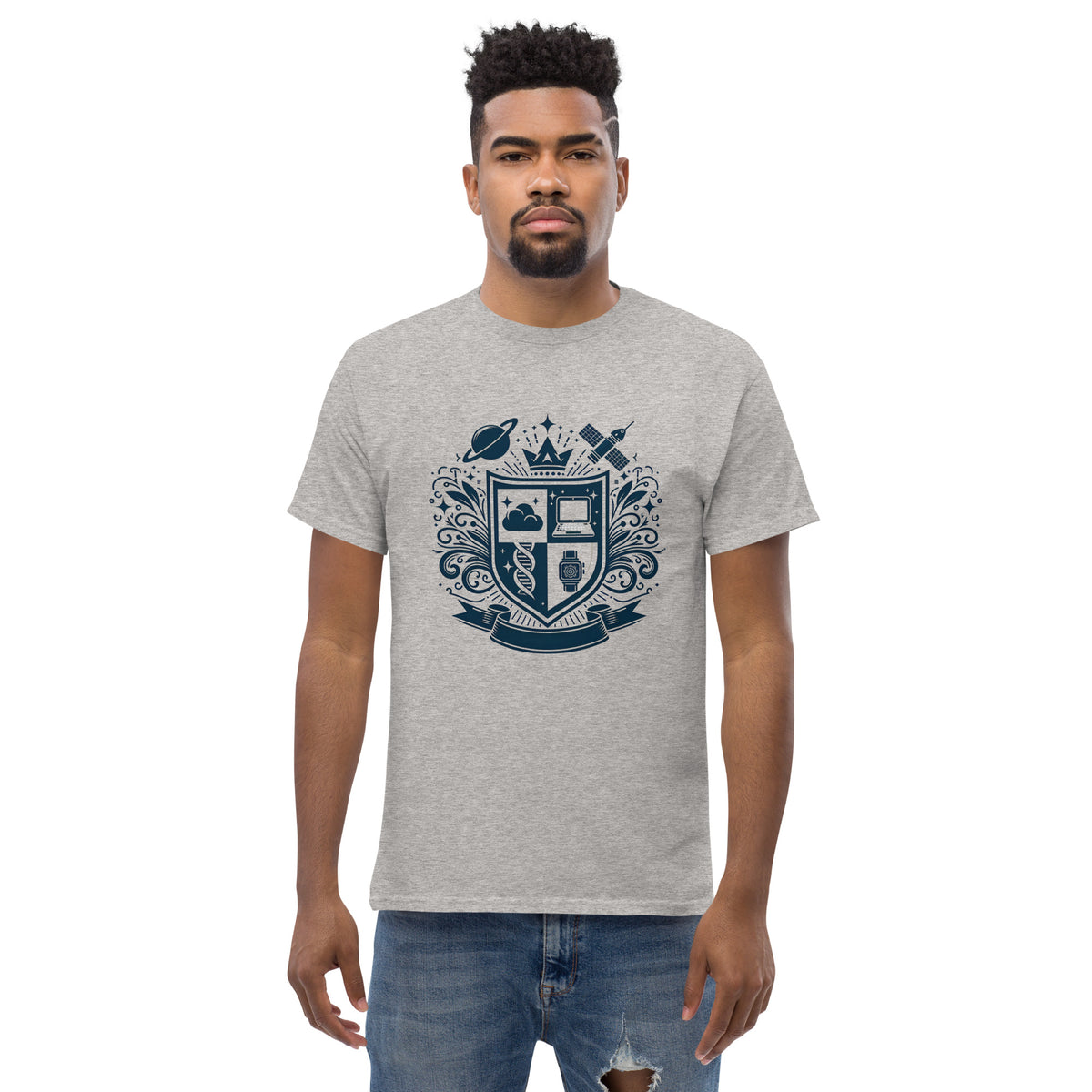 Modern Family Crest - Explorer  | Men's Classic T-shirt