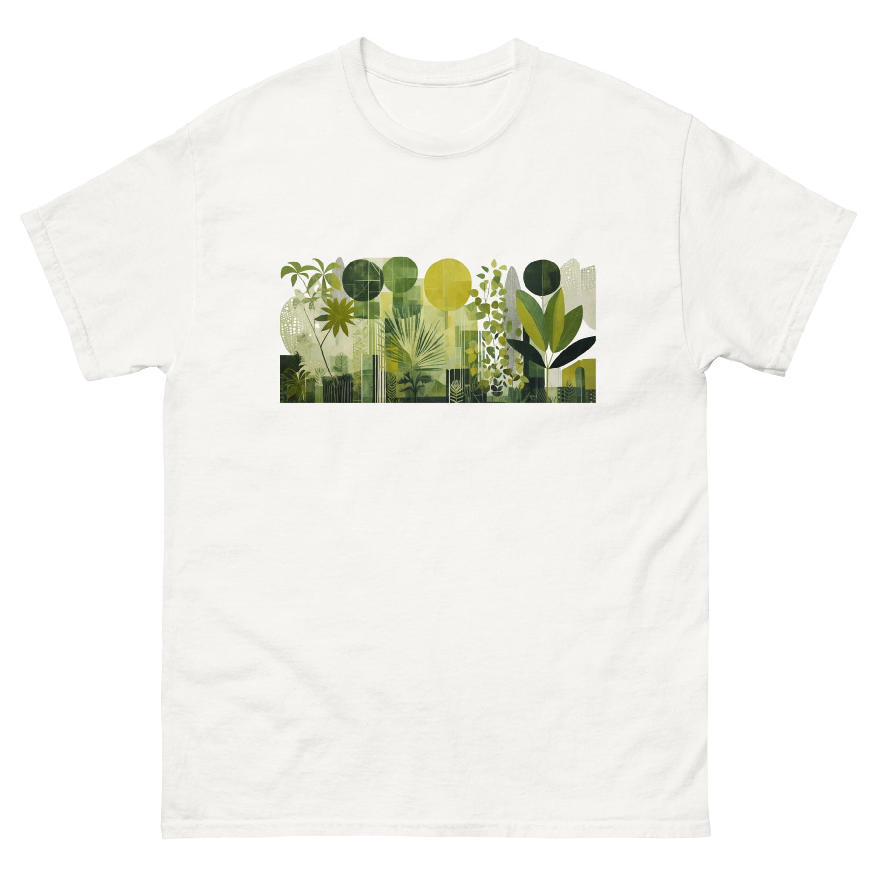 Botanical Geometric Light Green | Men's Classic T-shirt