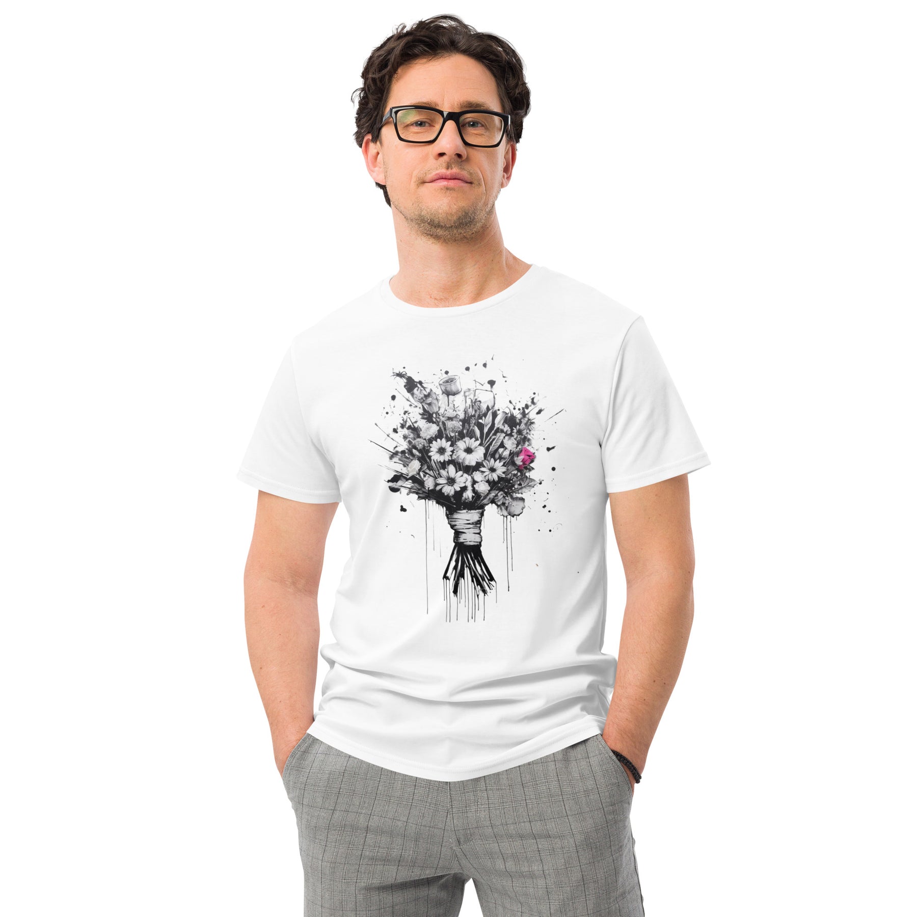 Floral Graffiti | Men's Premium Cotton T-shirt