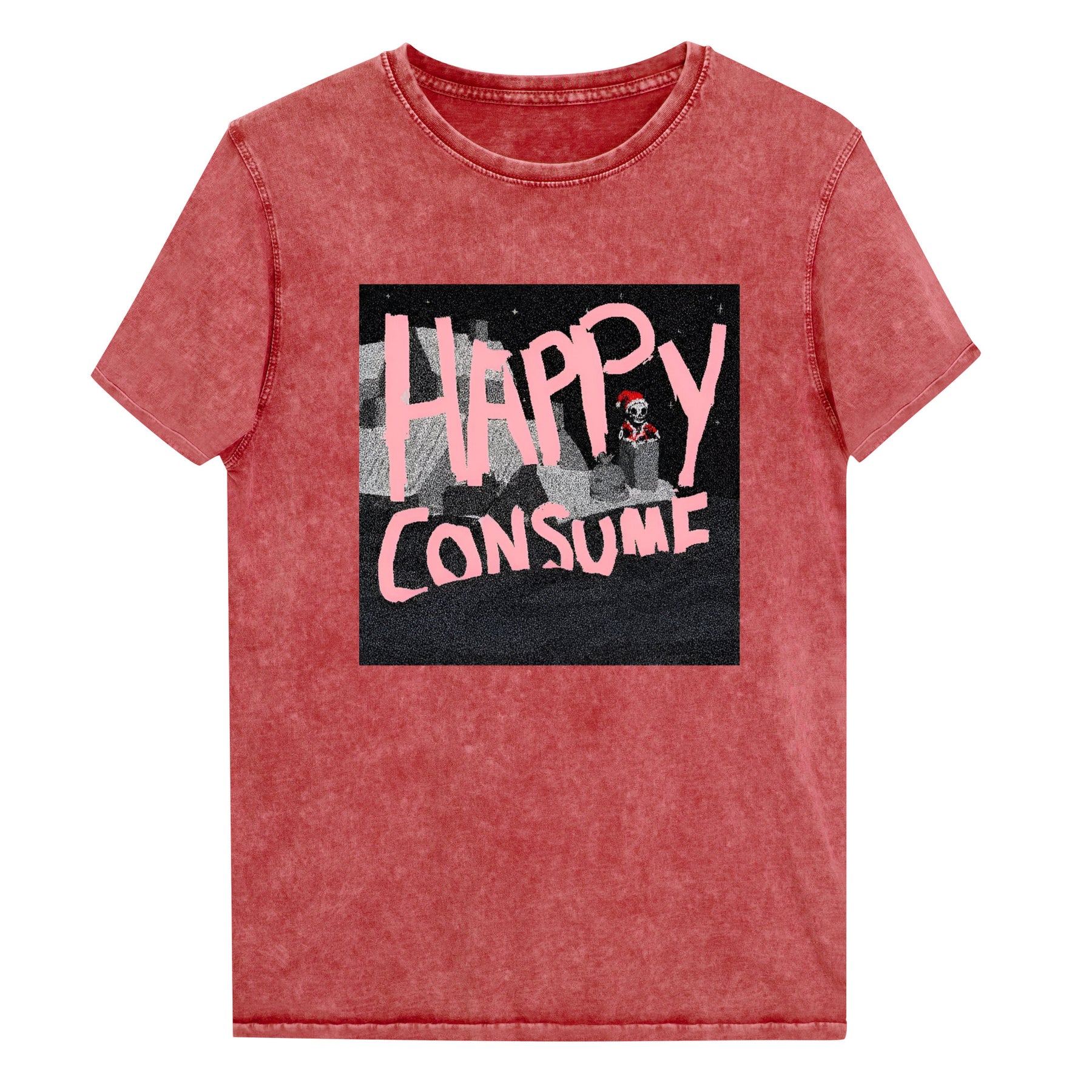 Happy Consume by XCOPY | Denim T-Shirt