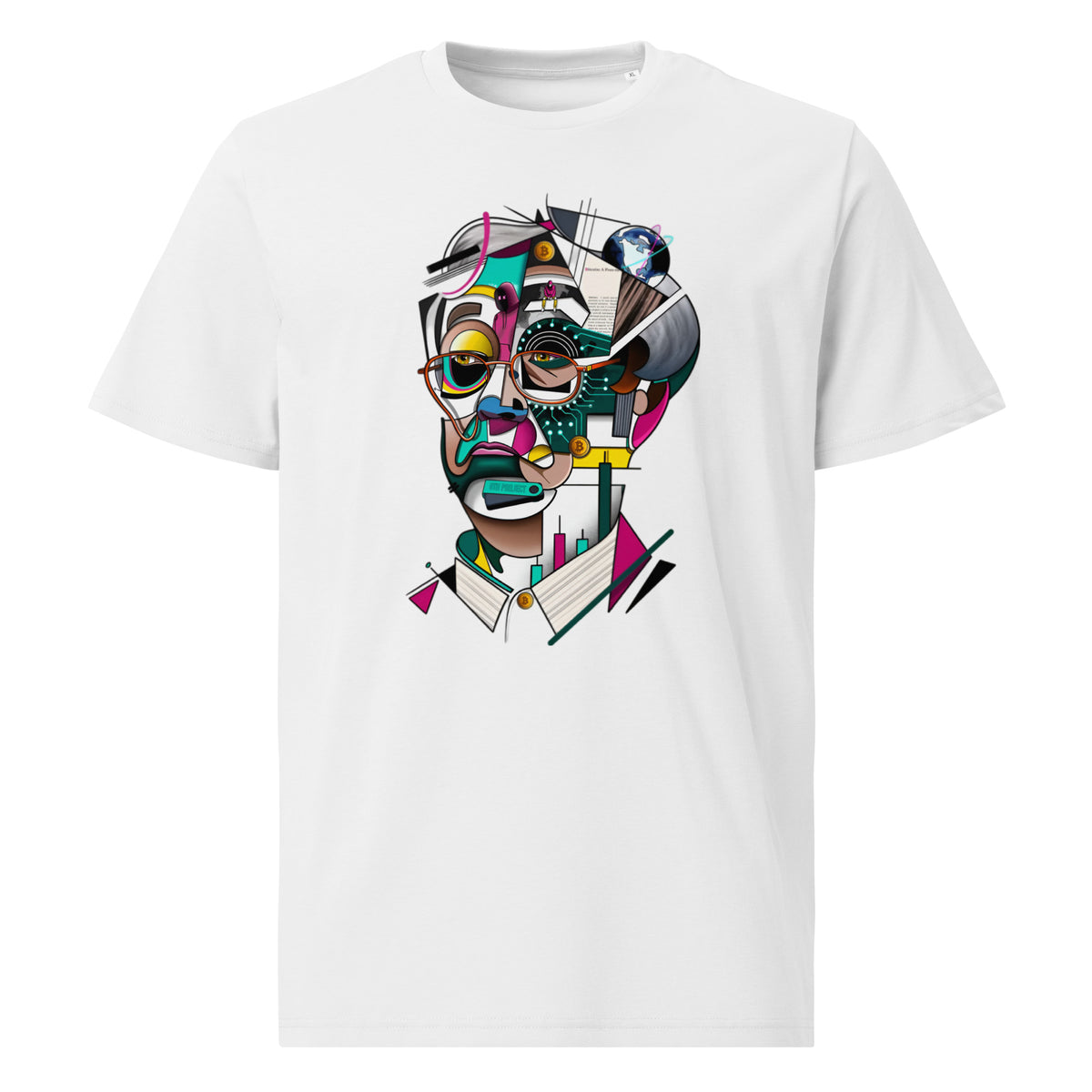 Geo Nakamoto by 8thproject | Unisex Organic Cotton T-shirt