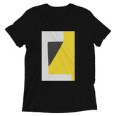 Abstract Art colours White, Black and Yellow | Unisex T-shirt