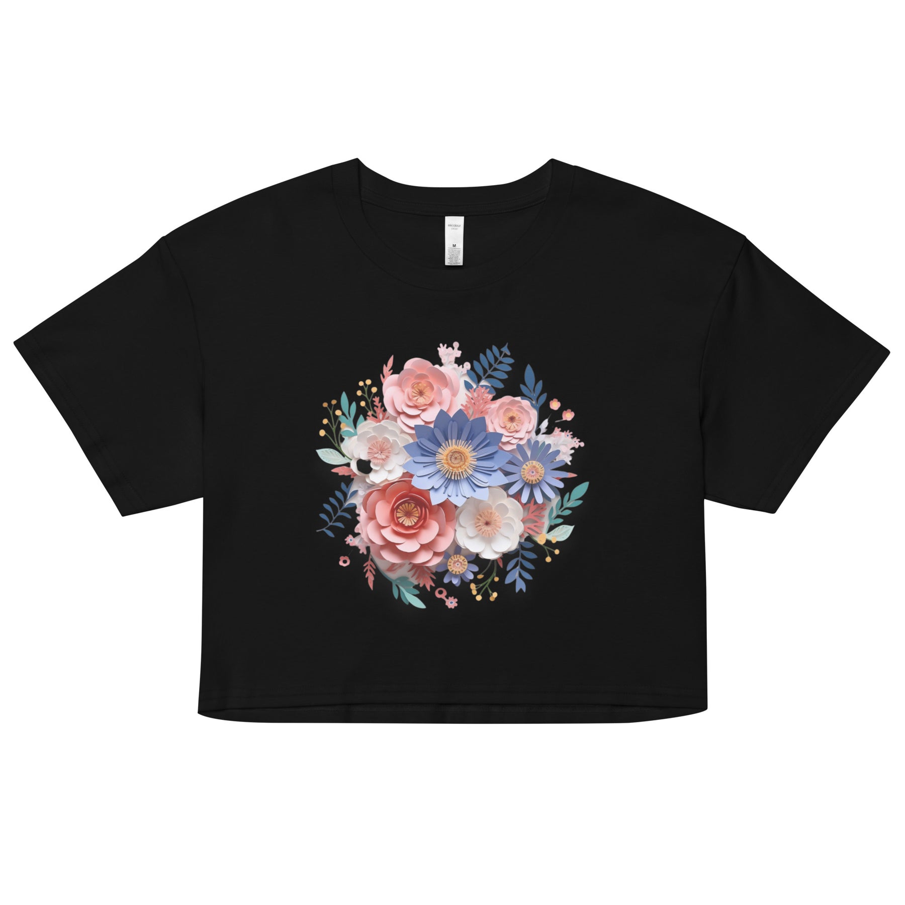 Flower Papercut Lilac | Women’s Crop Top