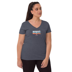 WAGMI Just Hodl it | Women’s Recycled V-neck T-shirt