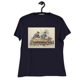 Japanese Woodblock Print Production | Women's Relaxed T-Shirt